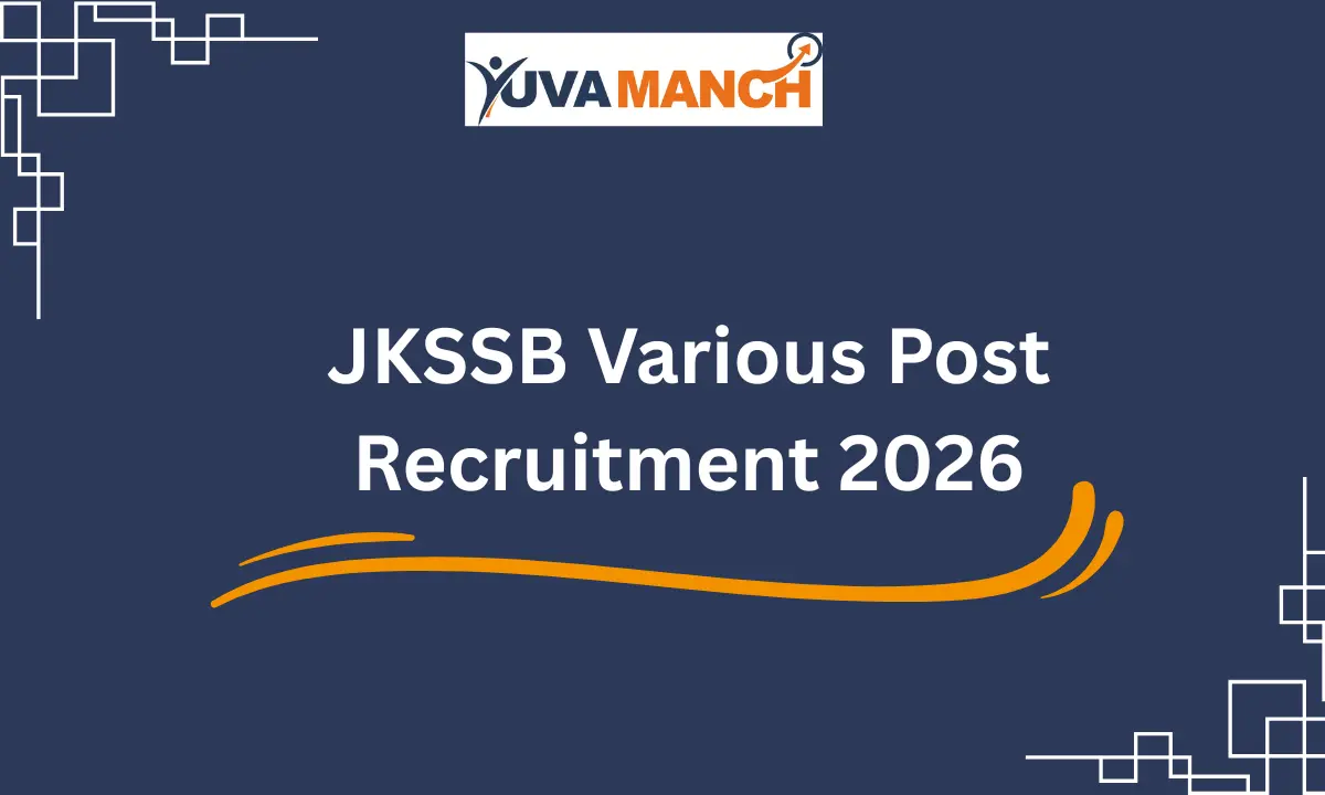 JKSSB Various Post Recruitment 2026