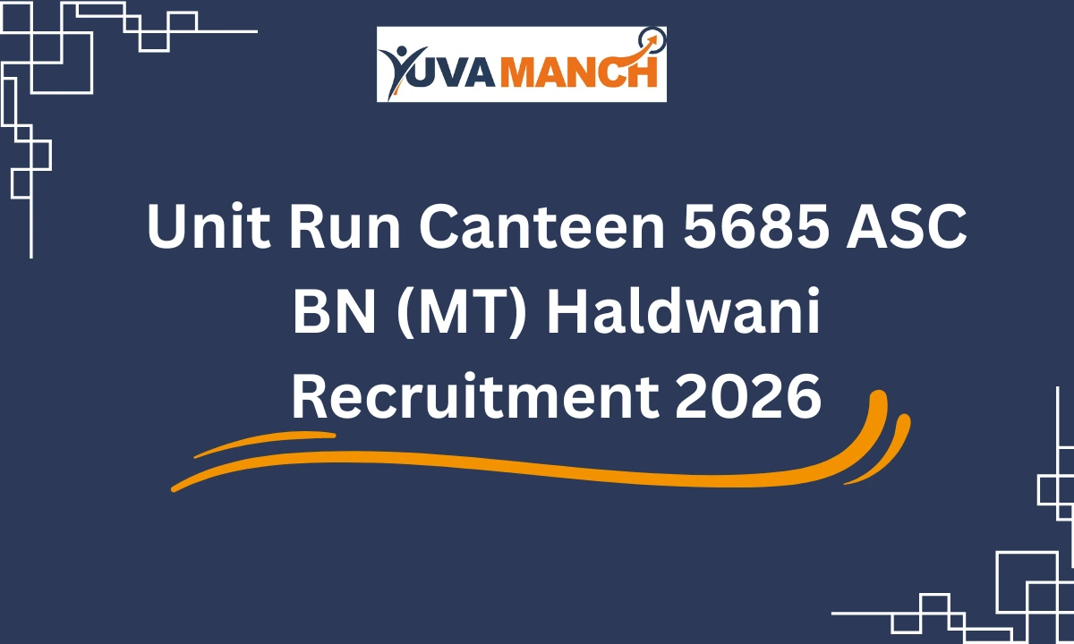 Unit Run Canteen 5685 ASC BN (MT) Haldwani Recruitment 2026