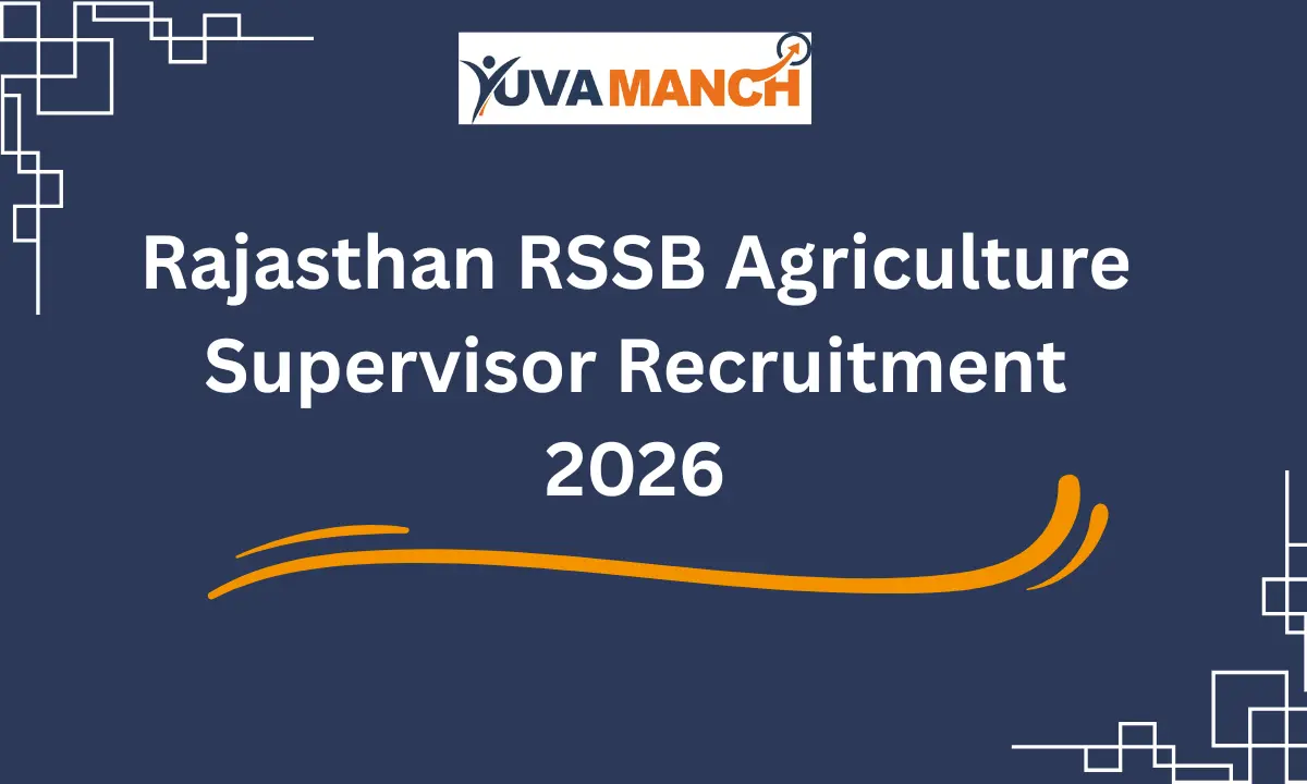 Rajasthan RSSB Agriculture Supervisor Recruitment 2026