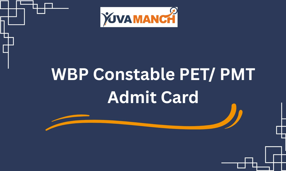 WBP Constable PET/ PMT Admit Card 2026